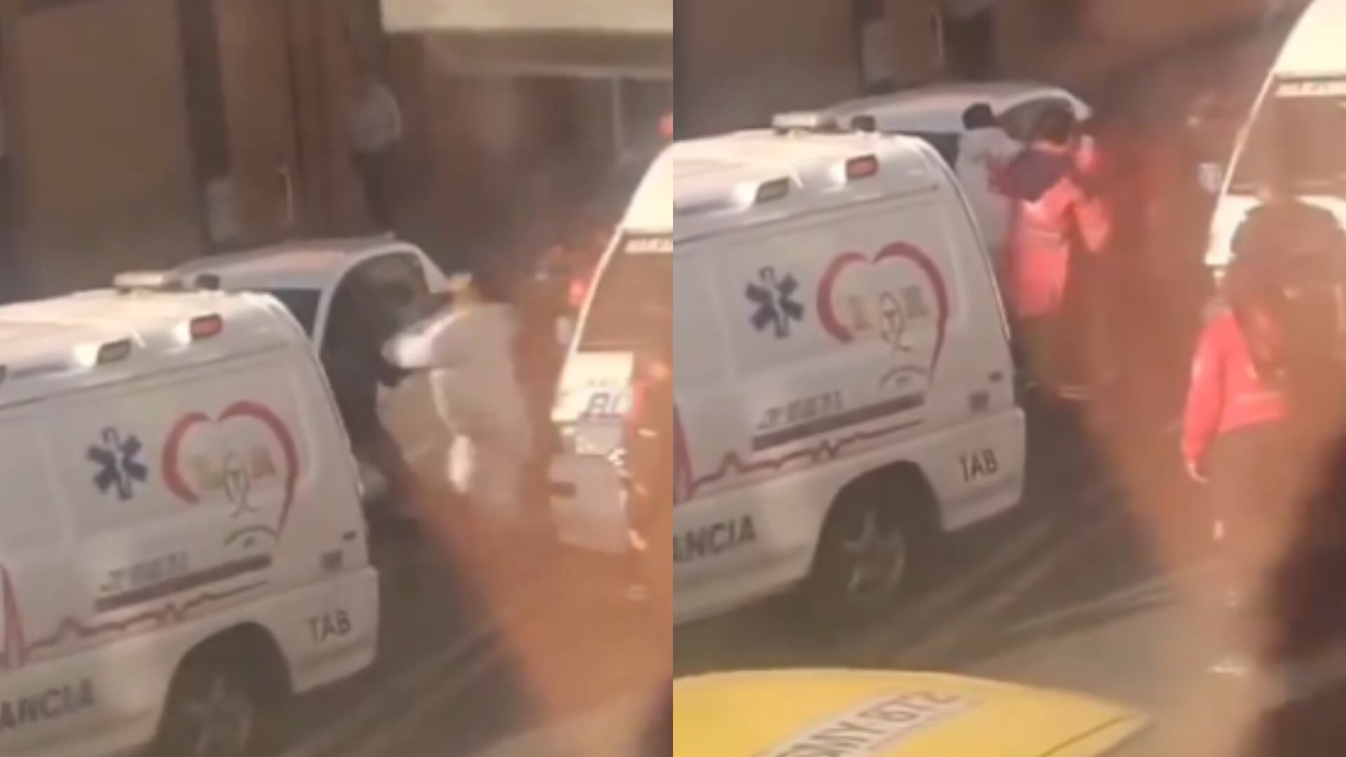 Vuelve y juega: en plena vía pública dos paramédicos se fueron a los puños por un paciente