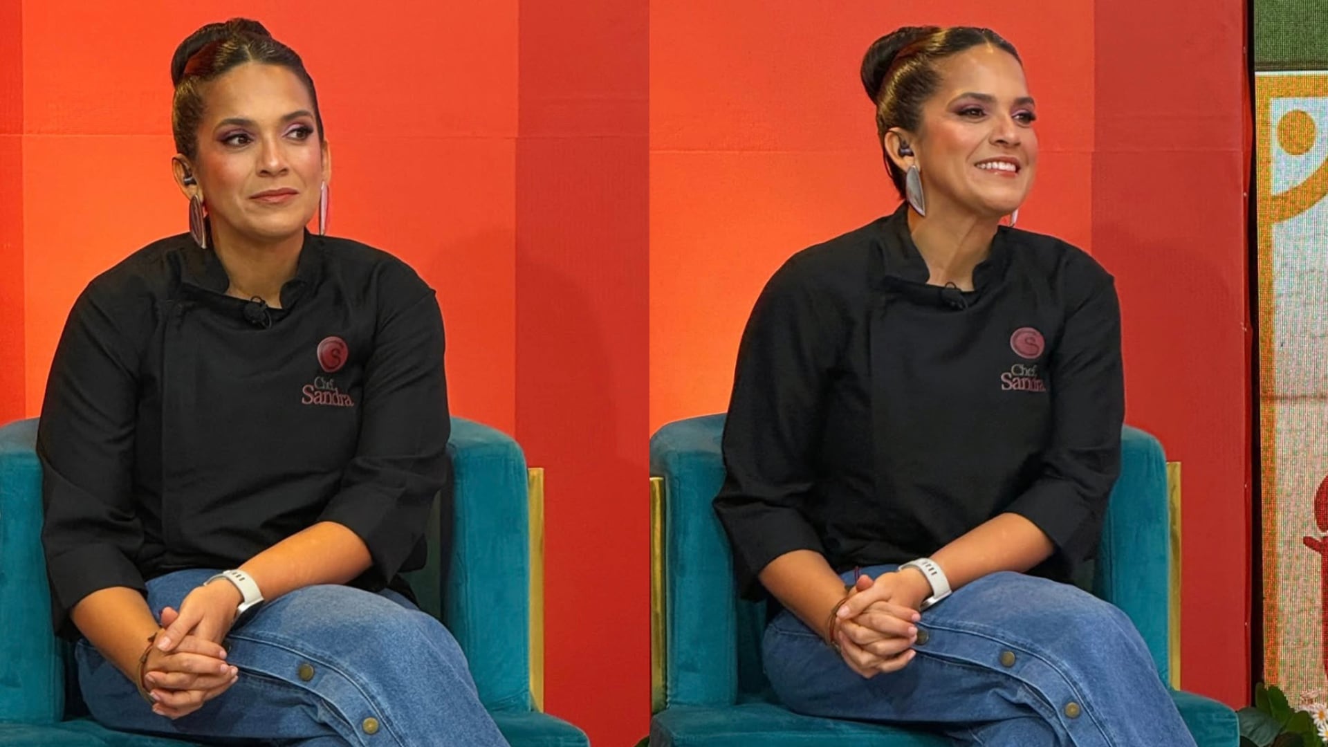 Chef Sandra Día del Valle en Tv Azteca Honduras