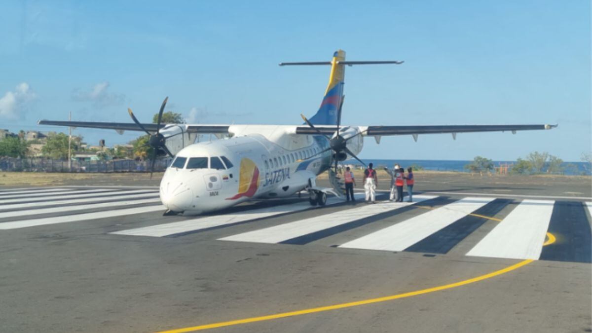 Un avión de Satena sufrió emergencia en aeropuerto de San Andrés