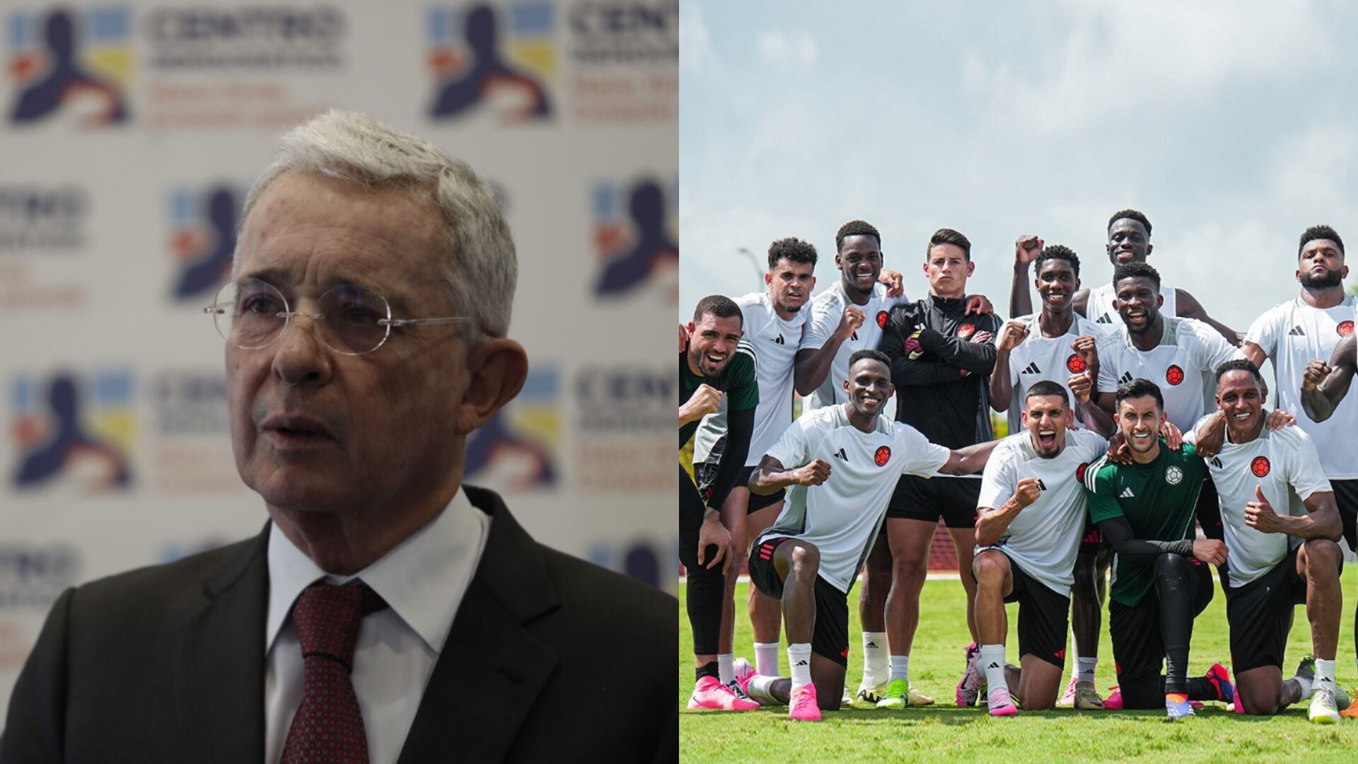 El expresidente Álvaro Uribe felicitó a la Selección Colombia en su triunfo ante Paraguay.