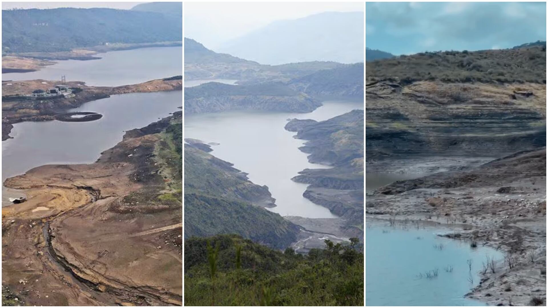 Desalentador panorama de las represas hídricas de Bogotá: alcalde Galán reveló imágenes críticas (Redes sociales, acueducto de Bogotá y Carlos Fernando Galán)