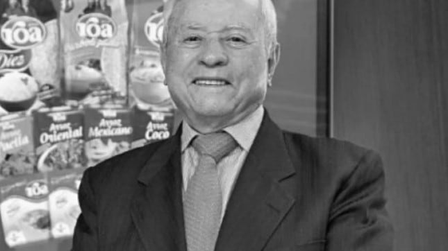 Foto de Aníbal Roa Villamil, quien falleció como uno de los cofundadores de la famosa marca de “Arroz Roa” en Colombia.