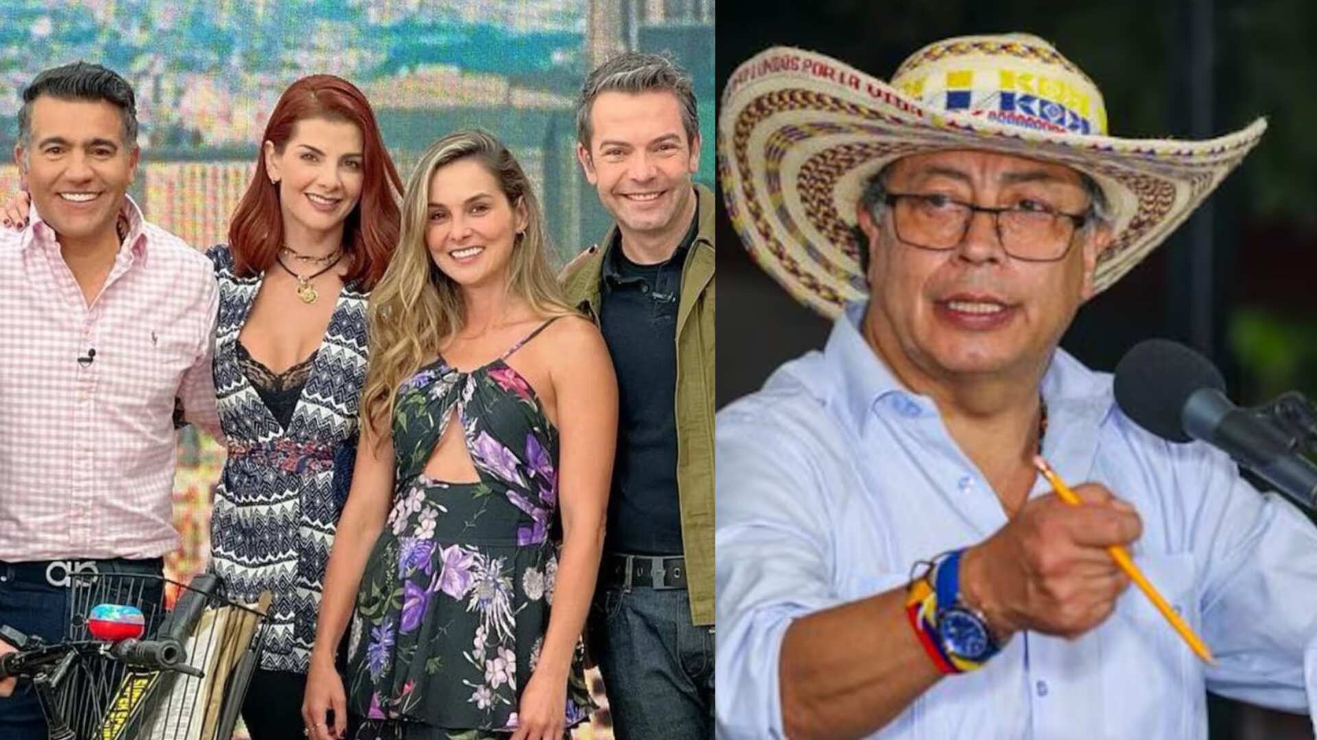 Expresentador de Día a día y Gustavo Petro