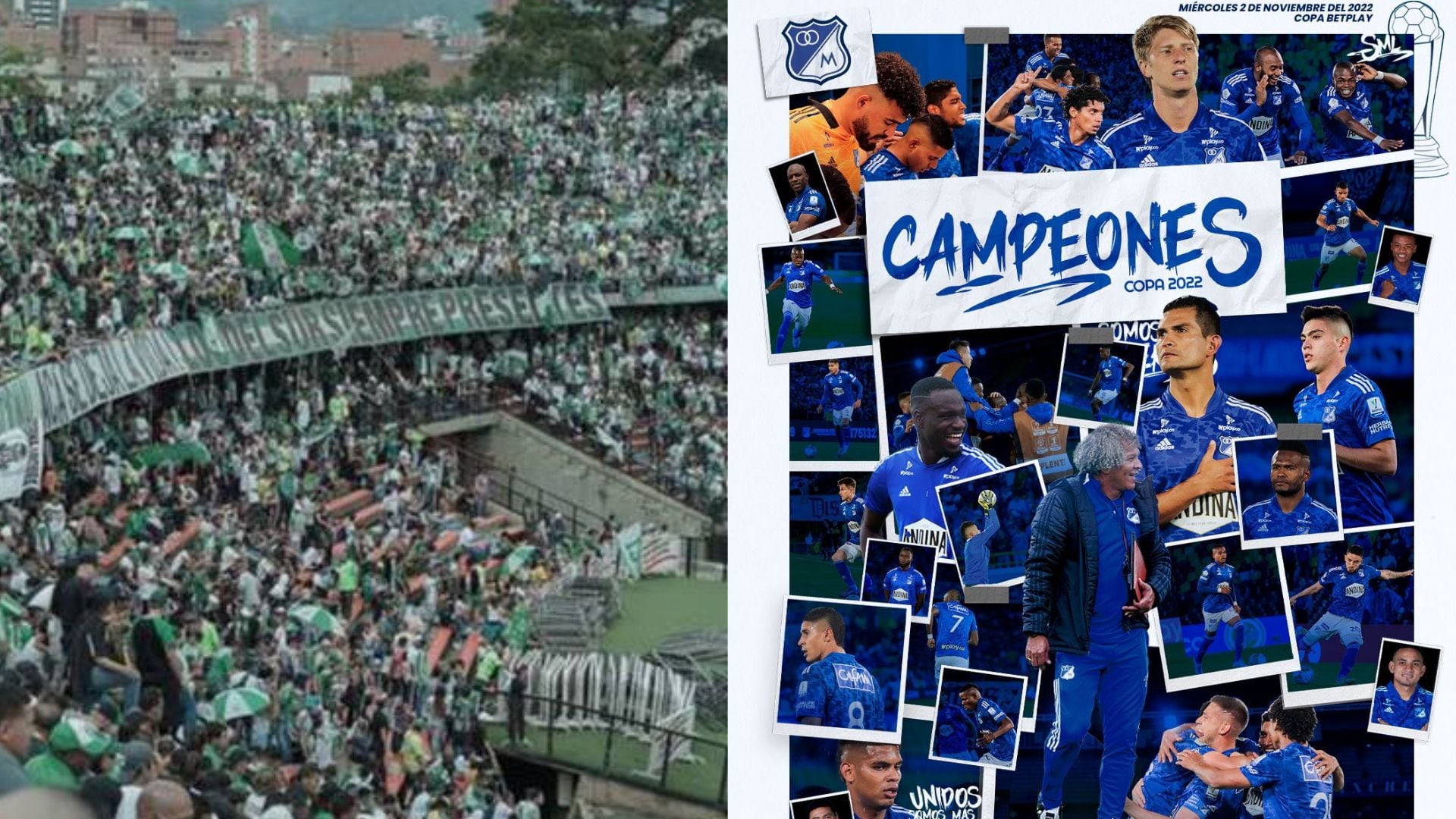 Hinchas de Nacional acusan de plagio a Millonarios.