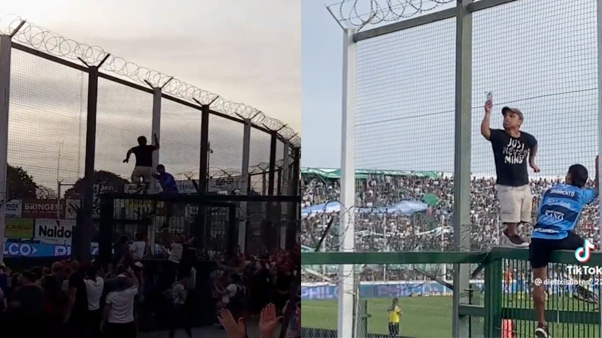 El hincha terminó saltando y hasta le dedicaron un cántico.