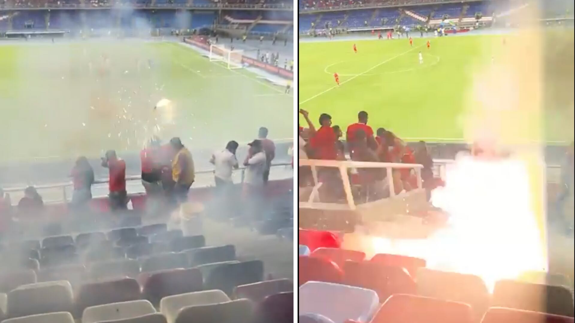 Quemaron pólvora en el Pascual Guerrero en el partido América vs Alianza