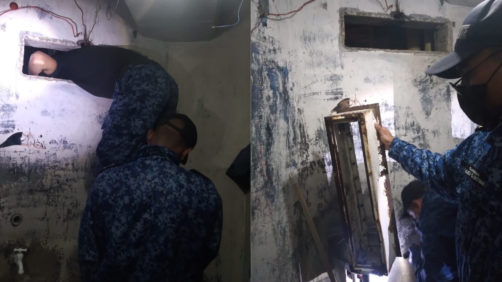 Con esta cuerda, cuatro presos de La Picota planeaban escapar por una pequeña rendija de su celda