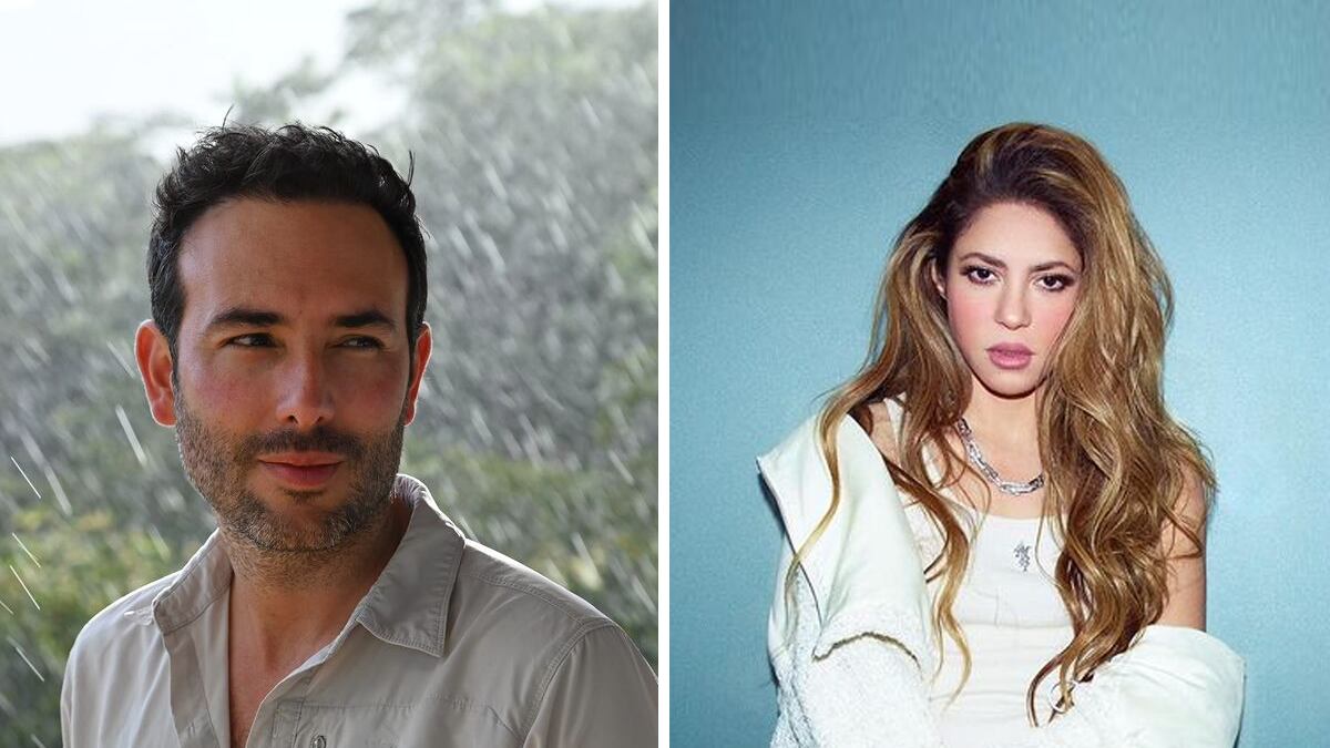 Sebastián Martínez y Shakira desde sus redes sociales