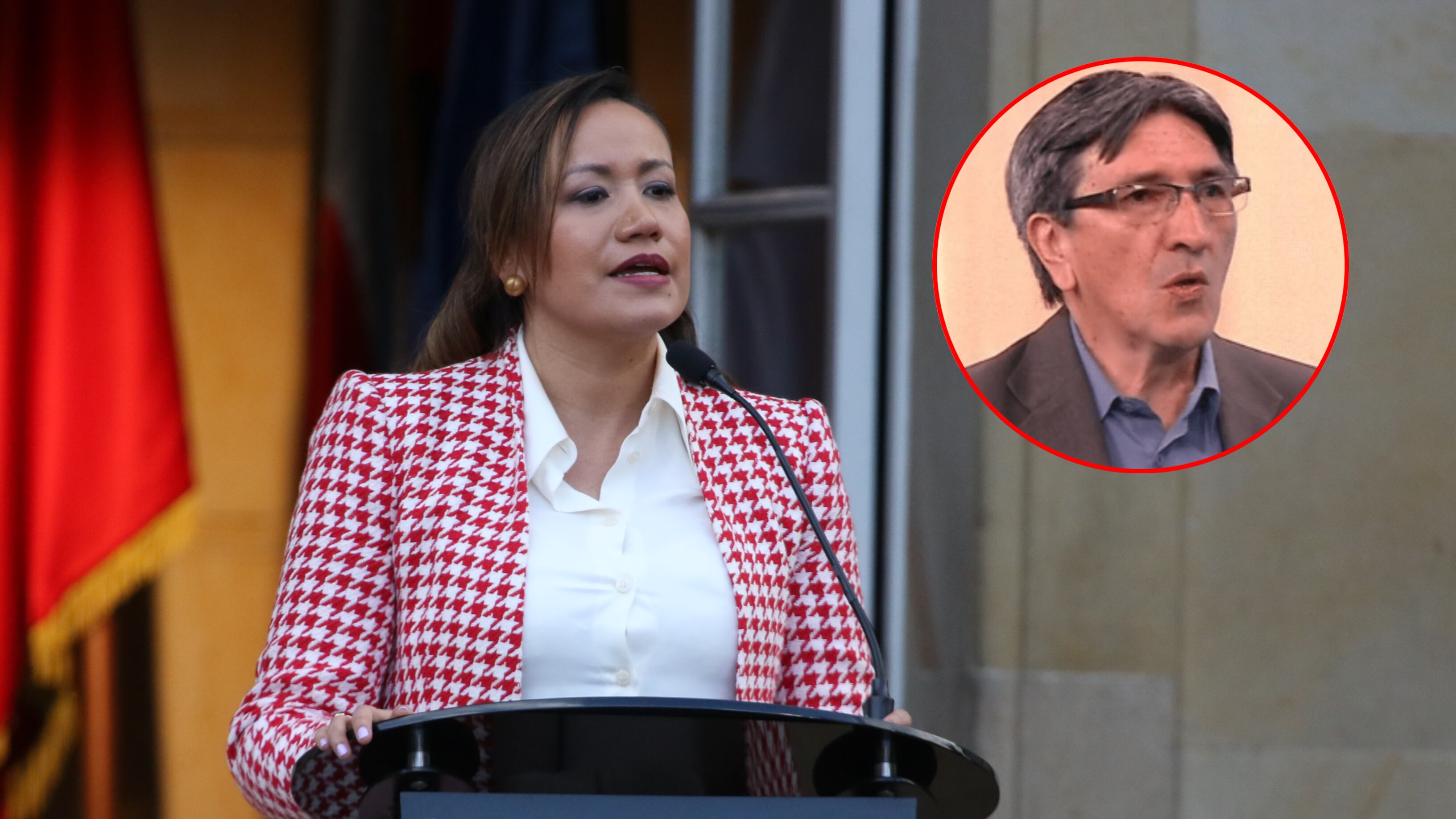 Ministra de Salud, Carolina Corcho, y su mano derecha, Pedro Santana