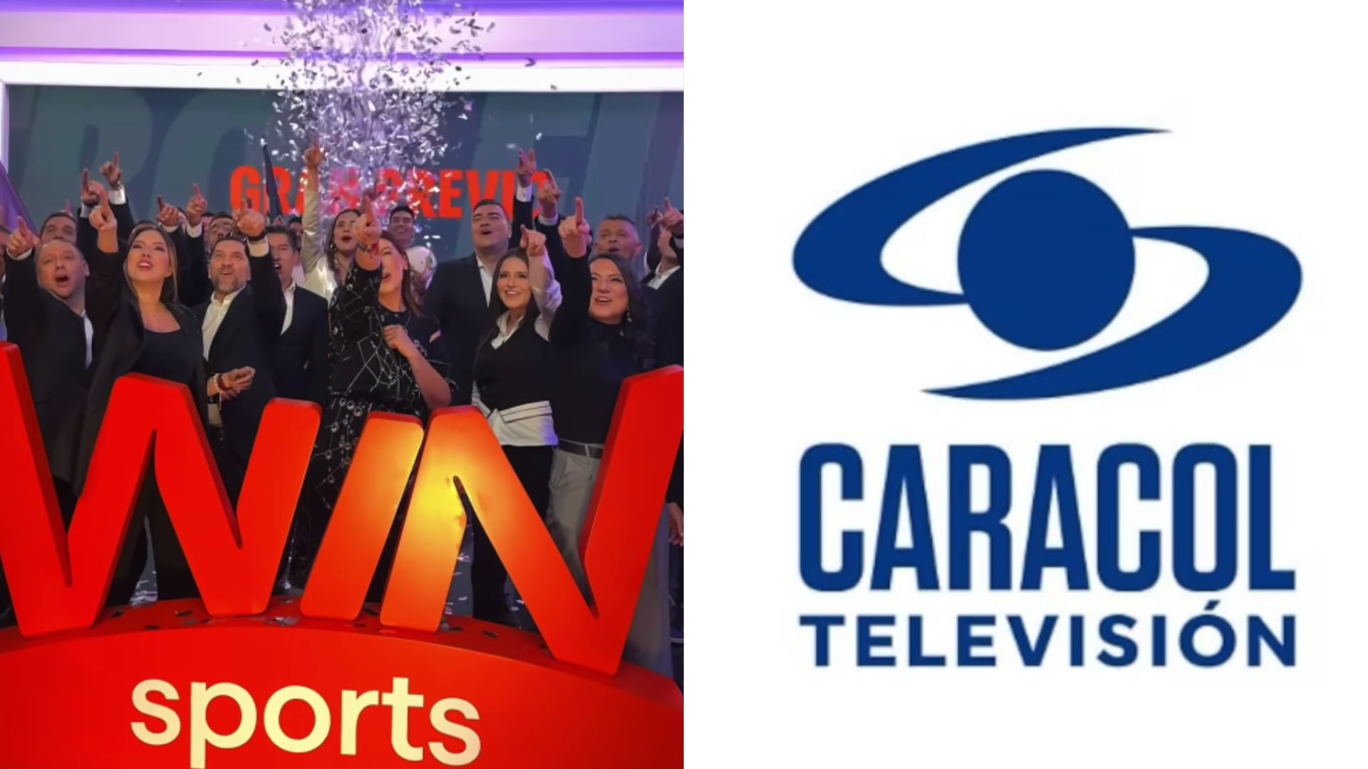 Win Sports y Caracol - Redes sociales de ambos canales el 22 de marzo del 2026