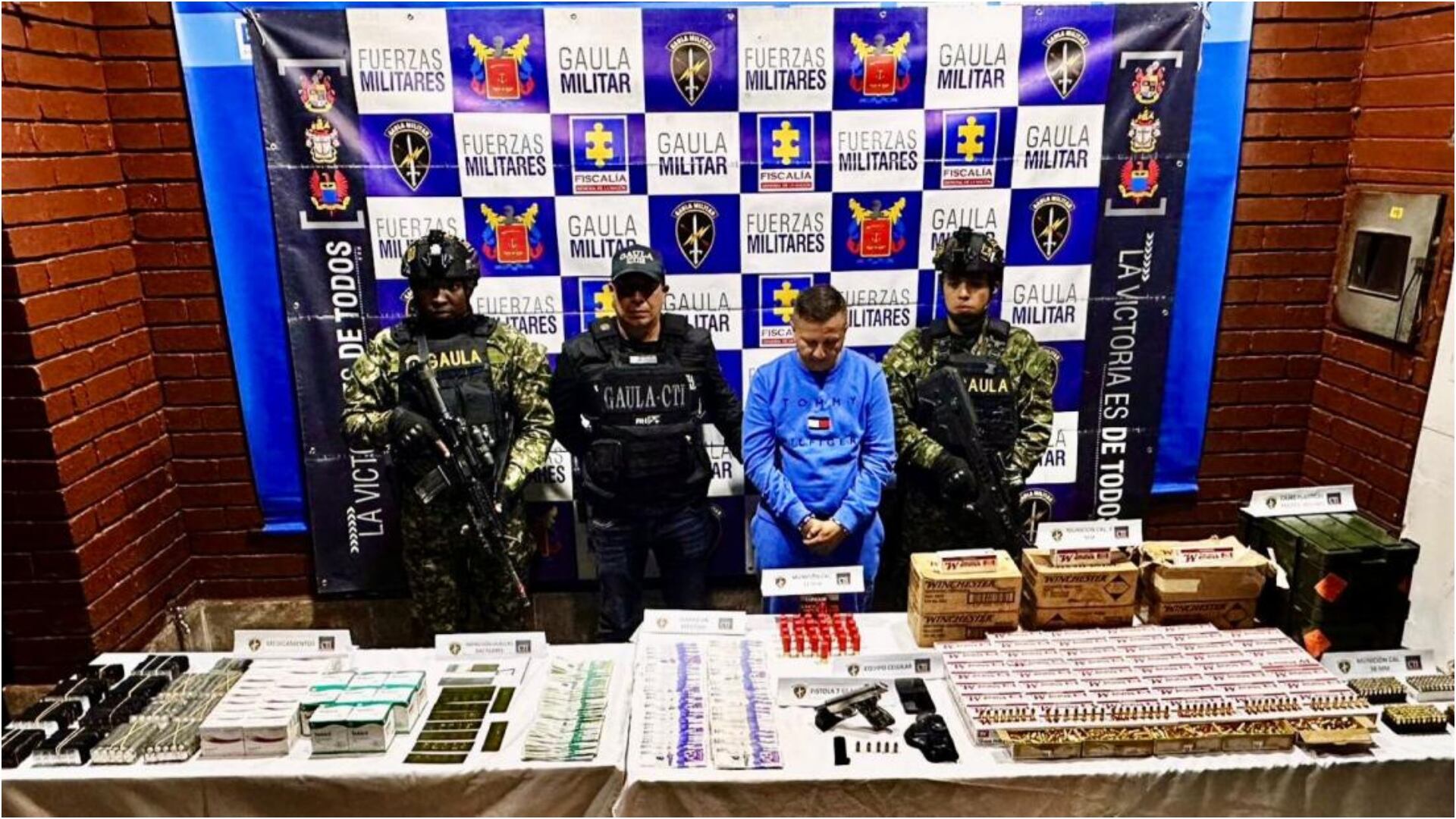 Capturan al hombre encargado de suministrar armamento al Tren de Aragua (Foto: Secretaría de Seguridad de Bogotá)