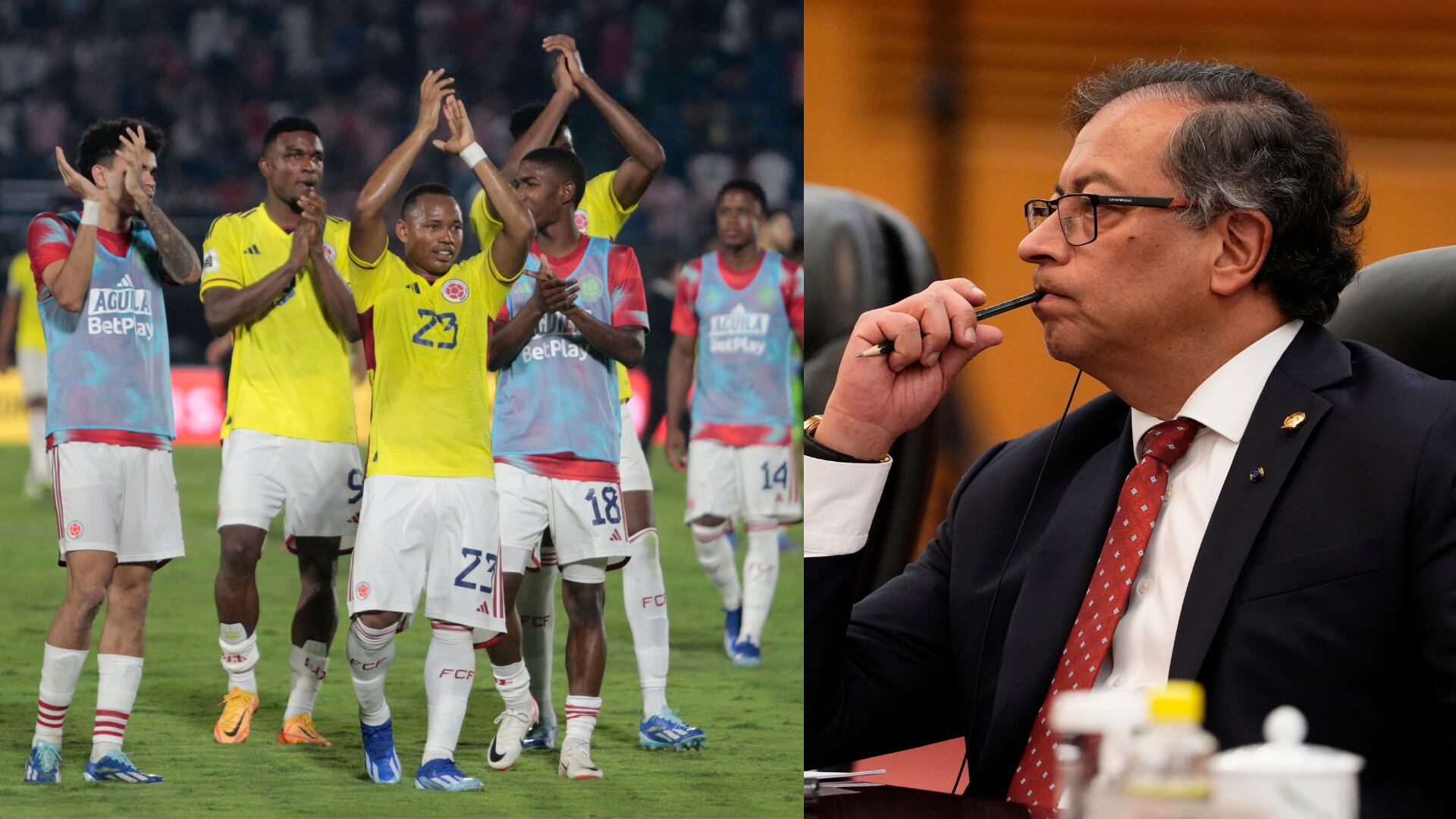 "Fuera Petro" sonó en el partido Paraguay vs Colombia