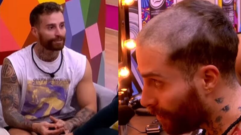 Mateo 'Peluche' se rapó la cabeza tras un reto en 'La Casa de los Famosos' y las comparaciones no faltaron.