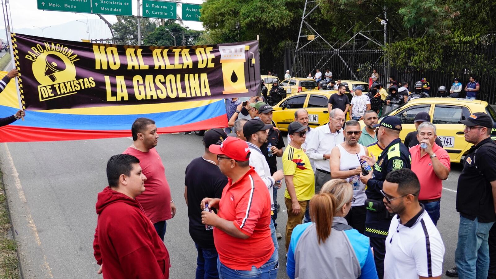 Paro de taxistas en Medellín 9 de agosto