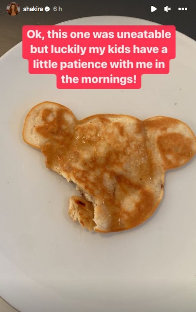 Shakira pantallazo tomado de Instagram