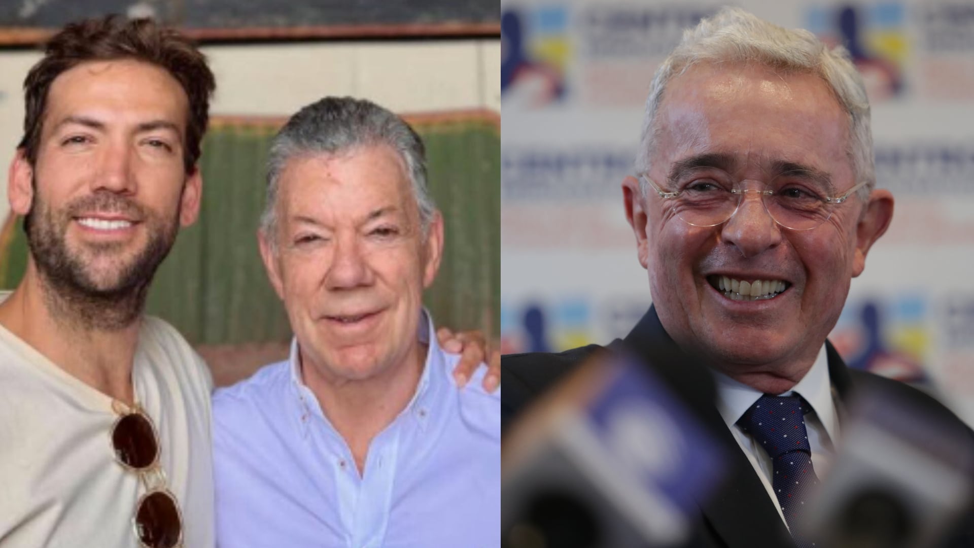 Juan Manuel Santos, hijos y Álvaro Uribe