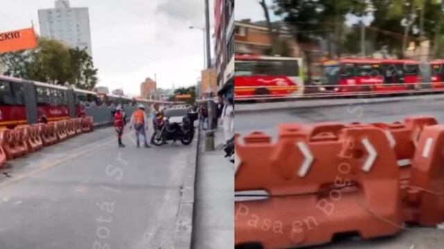 Foto adulto mayor falleció en estación Las Flores de TransMilenio tras sufrir paro cardiorrespiratorio.