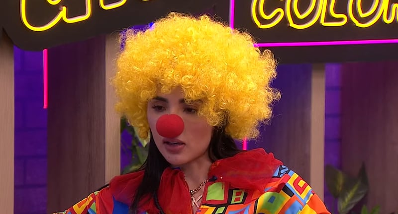 Karina García como 'Peito Loco' en 'La casa de los famosos Colombia 2'