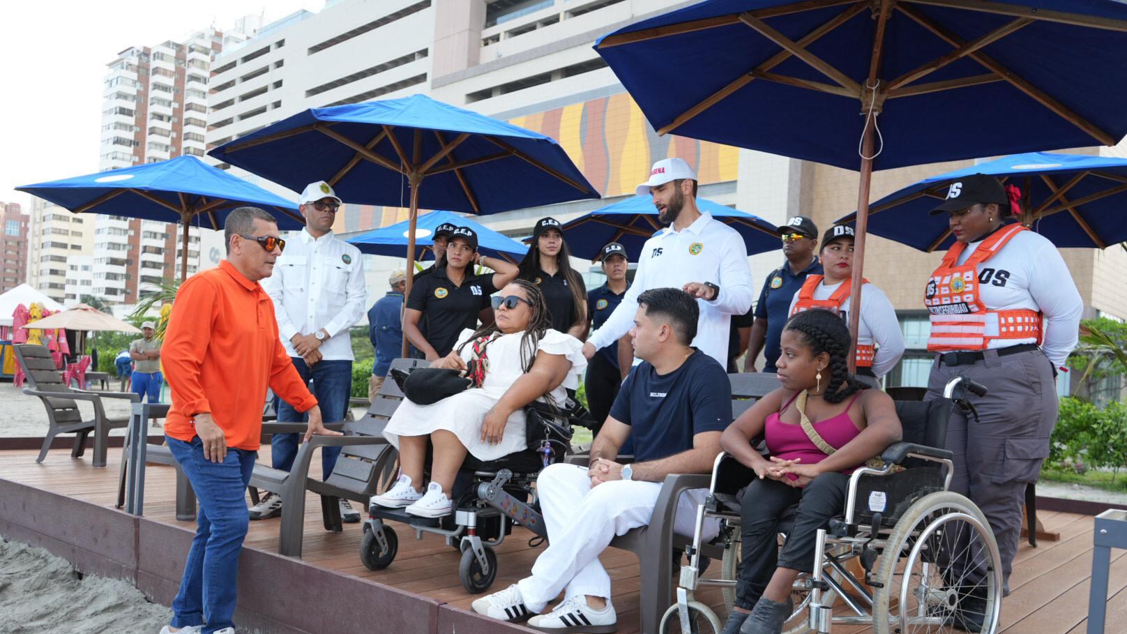 Foto: Cartagena inaugura Playa 5, un nuevo espacio accesible e incluyente en Bocagrande.