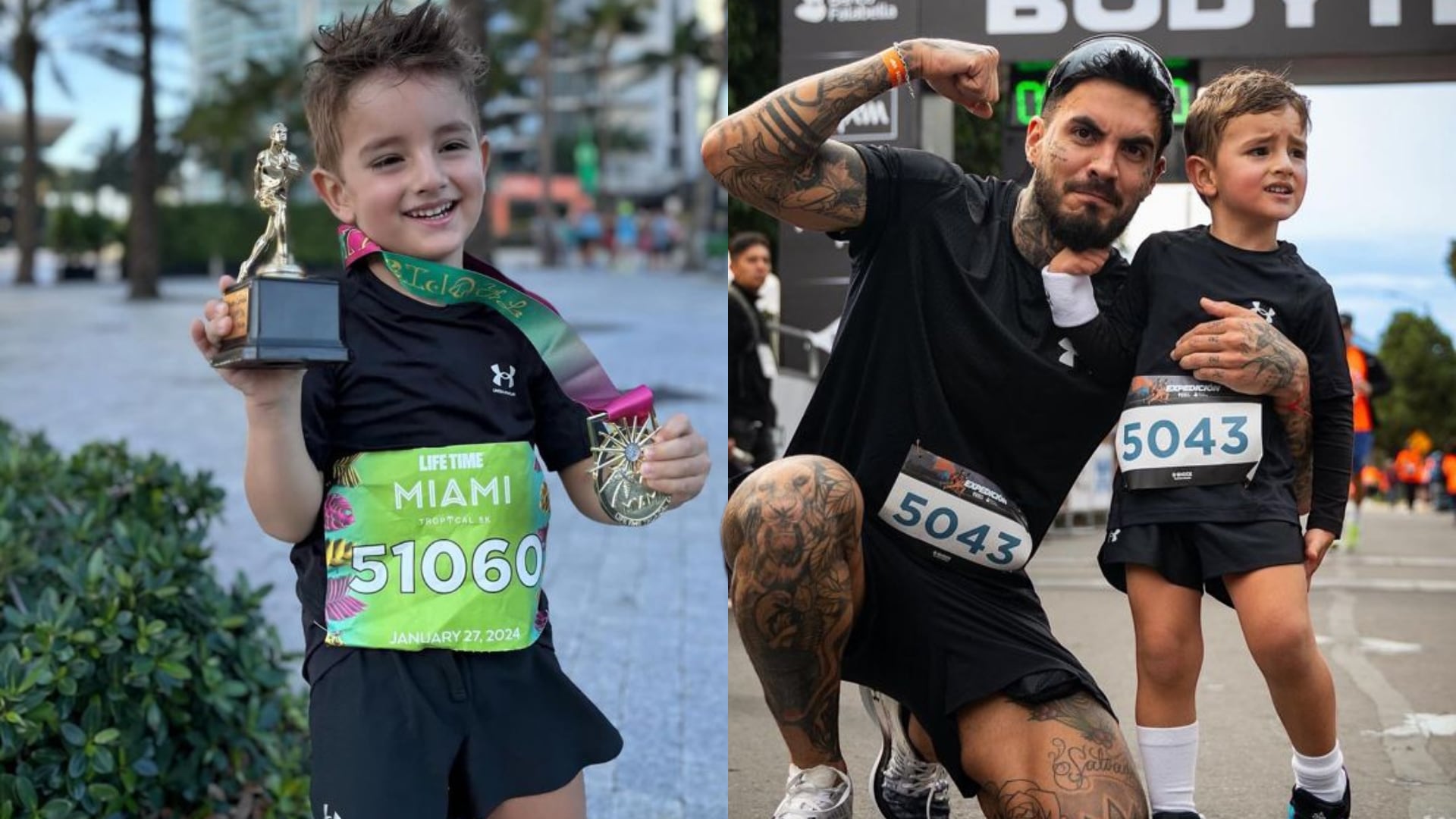 Mateo y Melina se juntaron para celebrar un gran logro de su hijo Salvador