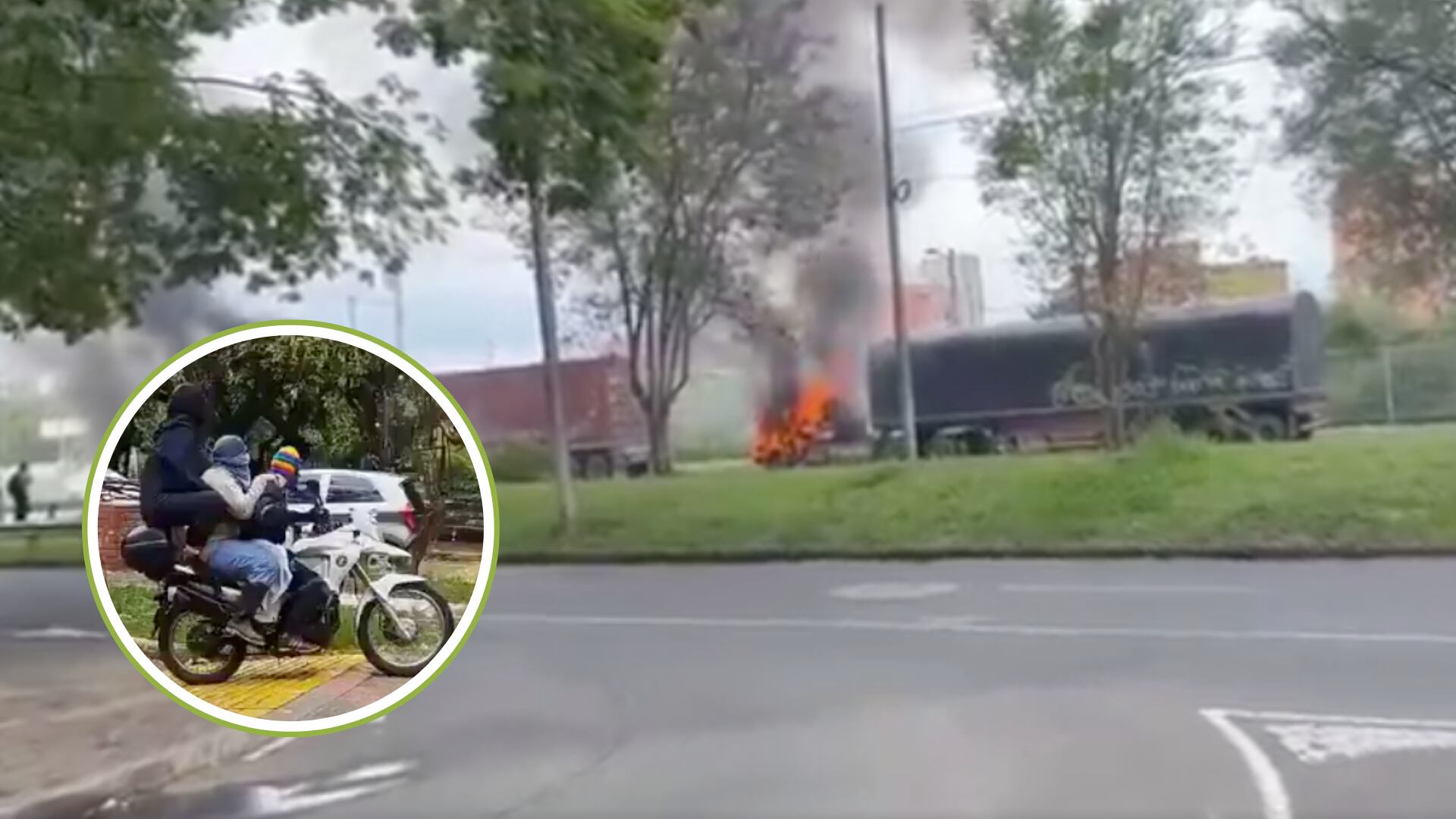 La Universidad del Valle respondió ante los hechos vandálicos que se presentaron en la sede: dos tractomulas fueron quemadas y robaron una moto de tránsito