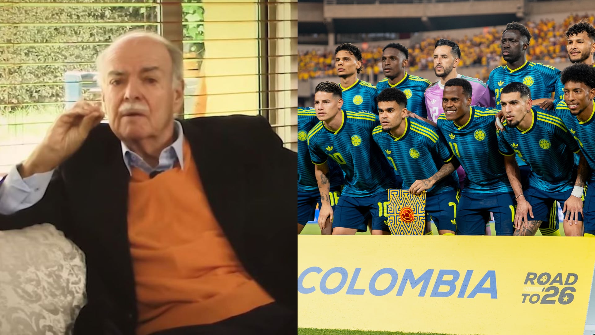 Iván Mejía y Selección Colombia - Fotos: Redes sociales del periodista y de la selección el 31 de marzo del 2026