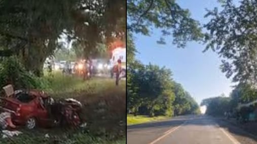 Foto del accidente en la Troncal del Caribe en La Guajira.