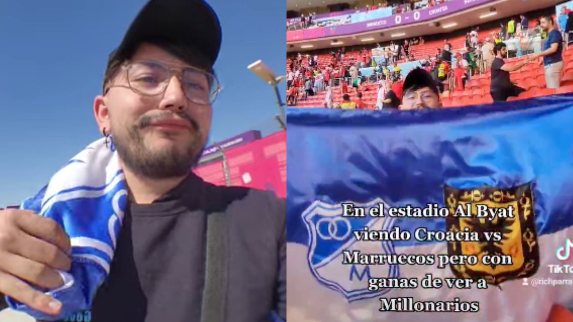 Hinchas de Millonarios no pudo entrar con camiseta del equipo a estadio en Qatar.