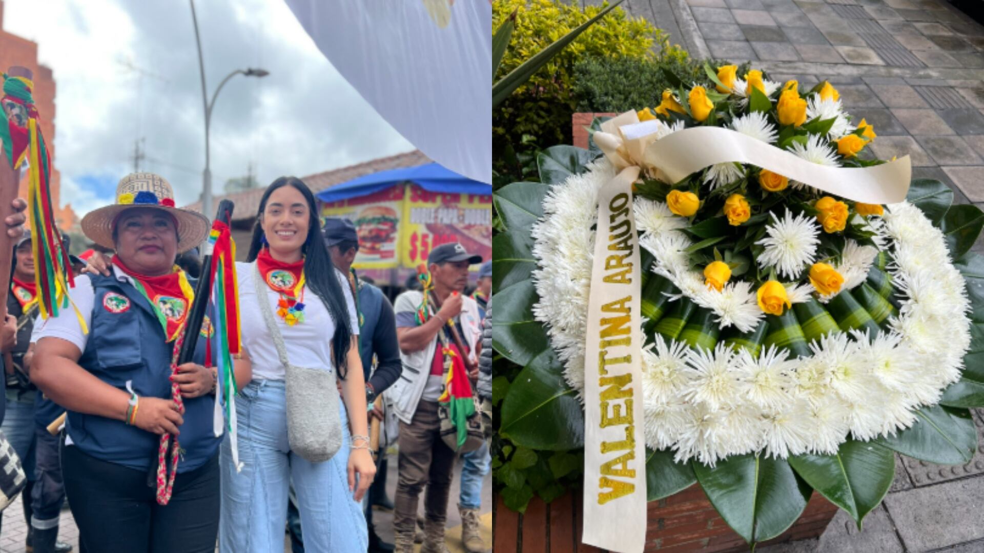 Valentina Araújo es la líder indígena que denunció amenazas de muerte.