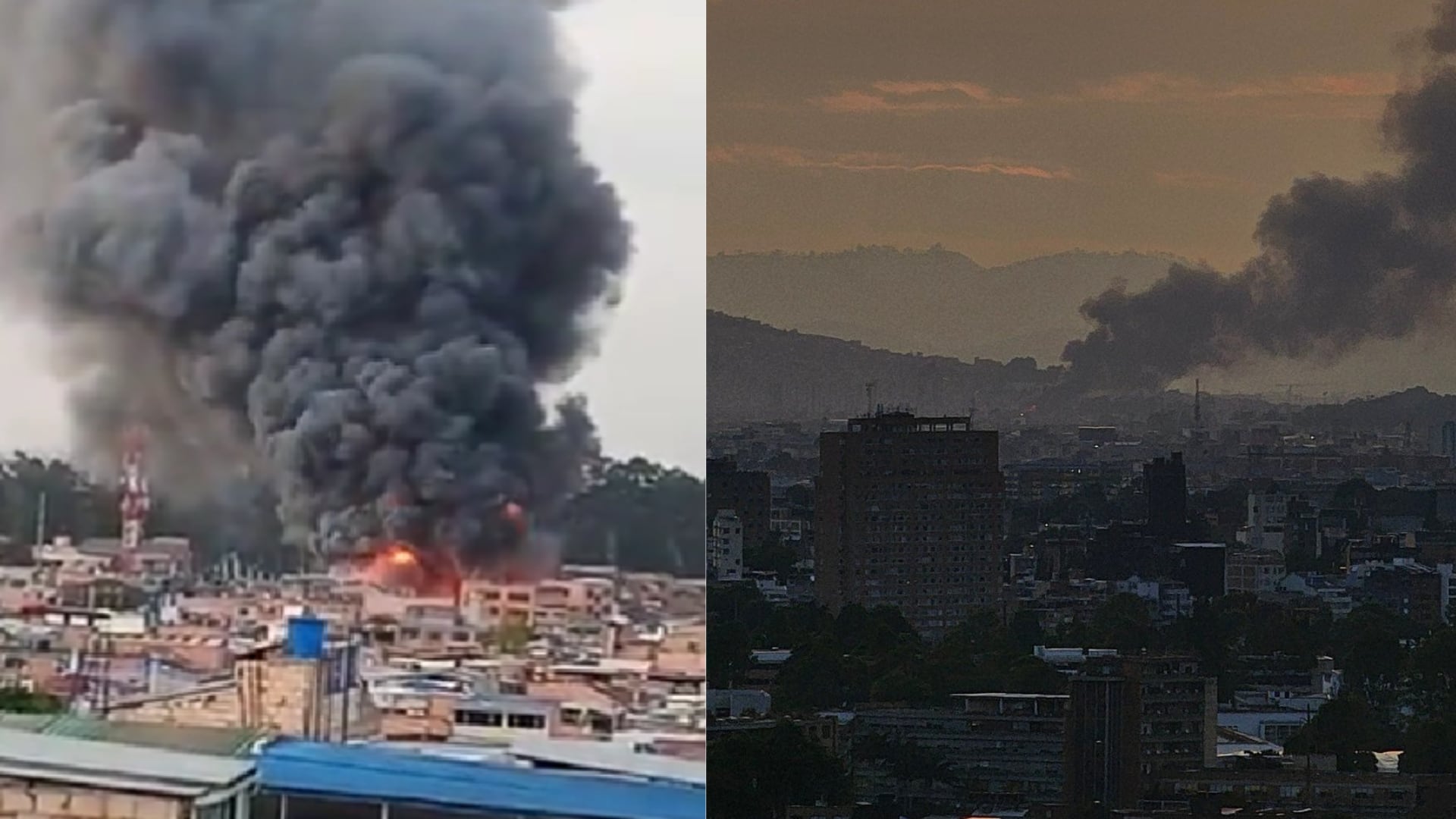 Un grave incendio se presenta en Bosa La Estancia, al sur de Bogotá.
