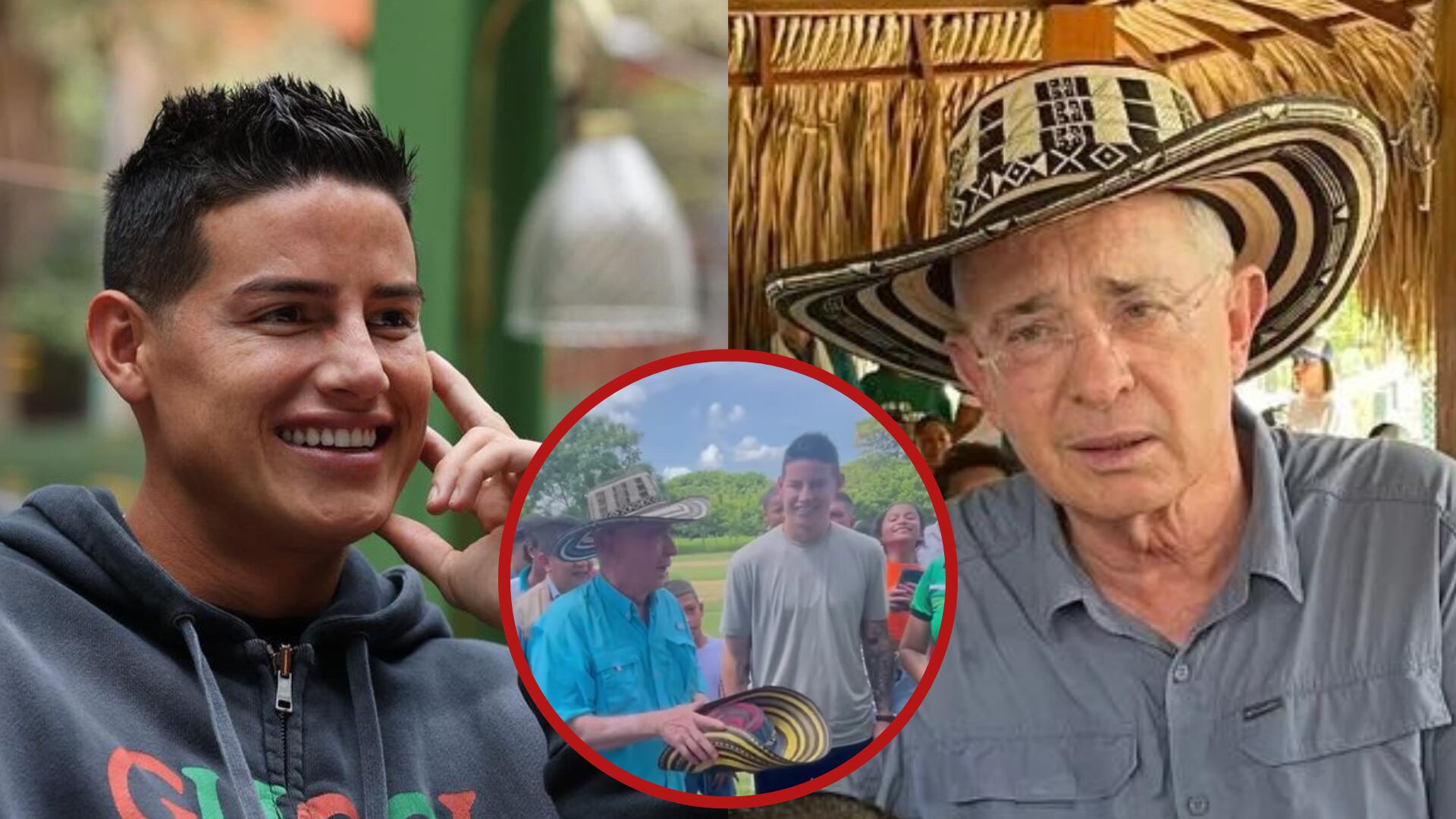 James Rodríguez fue tendencia y armó debate porque visitó a Álvaro Uribe en su finca