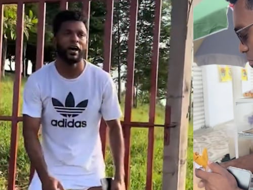 Grabaron a Miguel Ángel Borja sufriendo en entrenamiento tras comerse 4 empanadas en su tierra natal