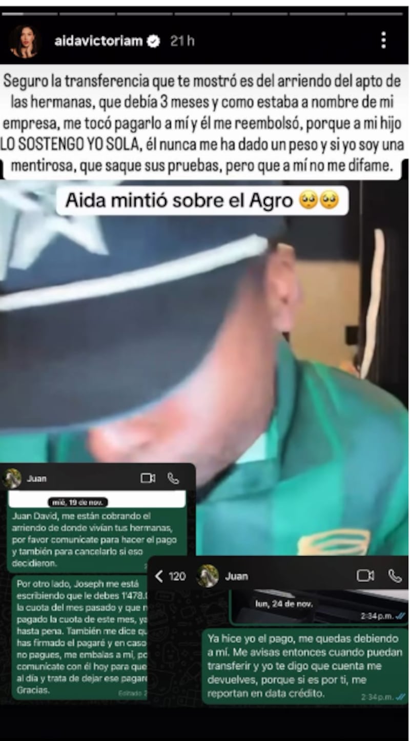 Aida dejó mal parado al 'Agropecuario' al revelar que no le paga el arriendo a sus hermanas