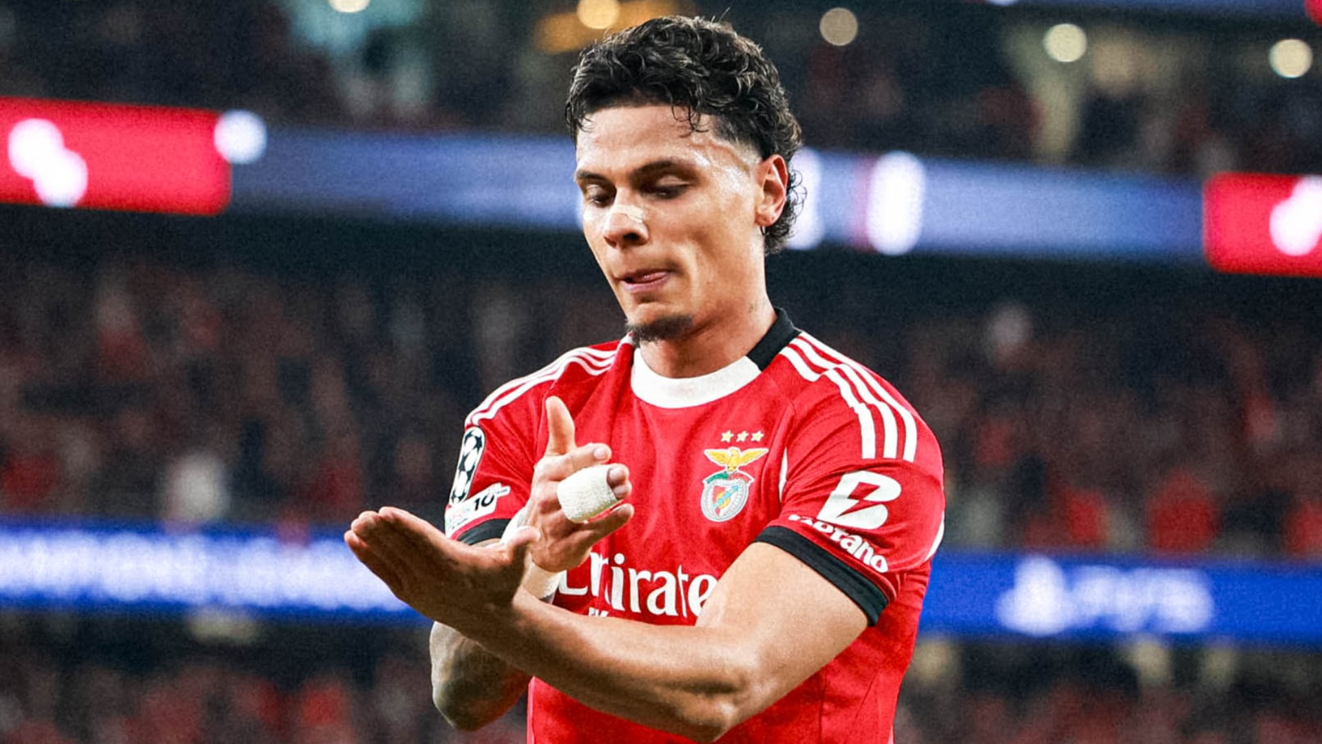 Richard Ríos - Foto: Redes sociales del Benfica tomada el 10 de diciembre del 2025