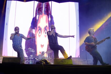 Bersuit Vergarabat, de Argentina, durante su presentación en Rock al Parque 2022 en Bogotá.