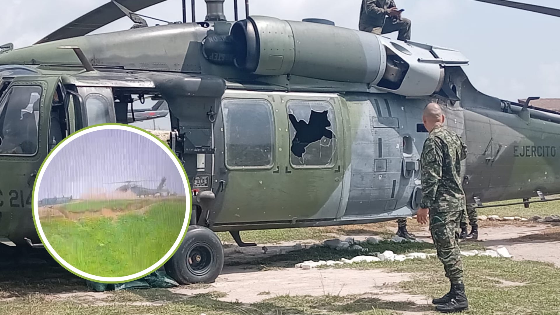 ELN atacó con drones un helicóptero del Ejército en Bolívar: hay 14 soldados heridos