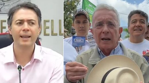 Enfrentamiento entre Daniel Quintero y Álvaro Uribe