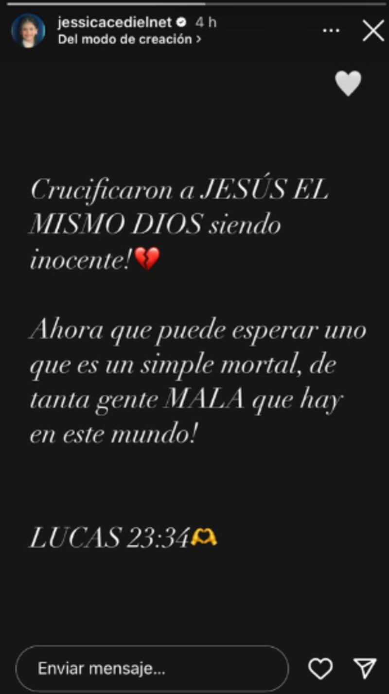 Reacción Jessica Cediel