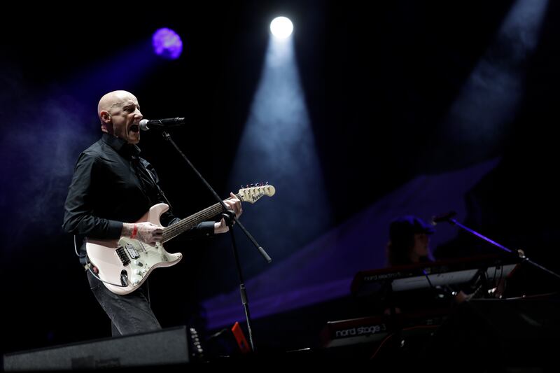 Ilegales, de España, durante su presentación en Rock al Parque 2022 en Bogotá.