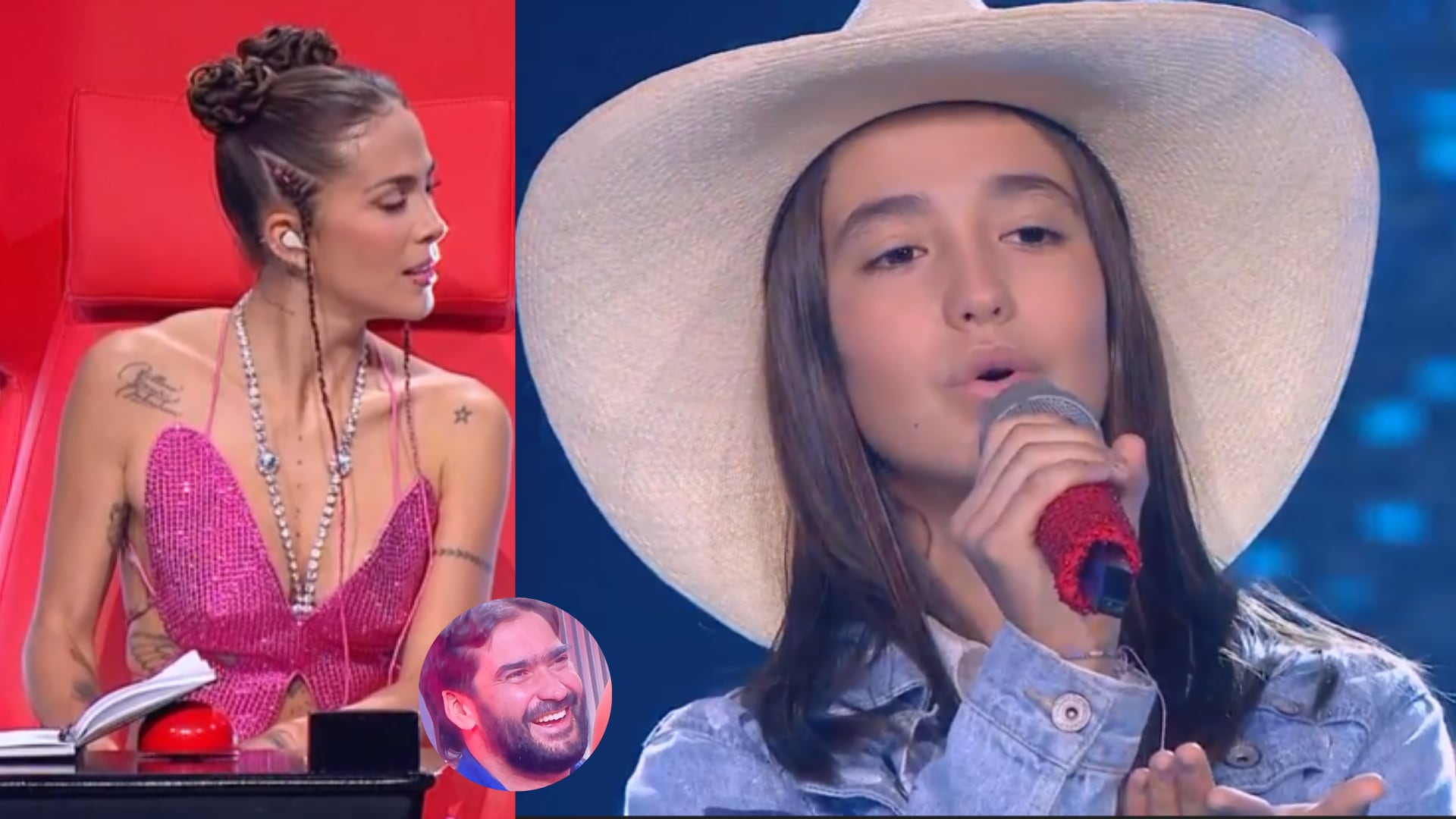 Papá de niña de ‘La Voz Kids’ se robó las miradas en el cap.19