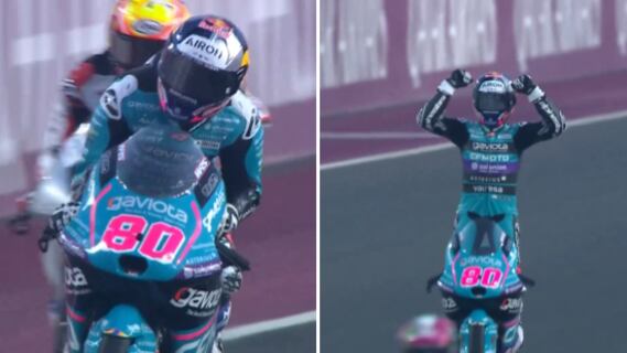 Pioto colombiano David Alonso ganó en Mundial Moto3