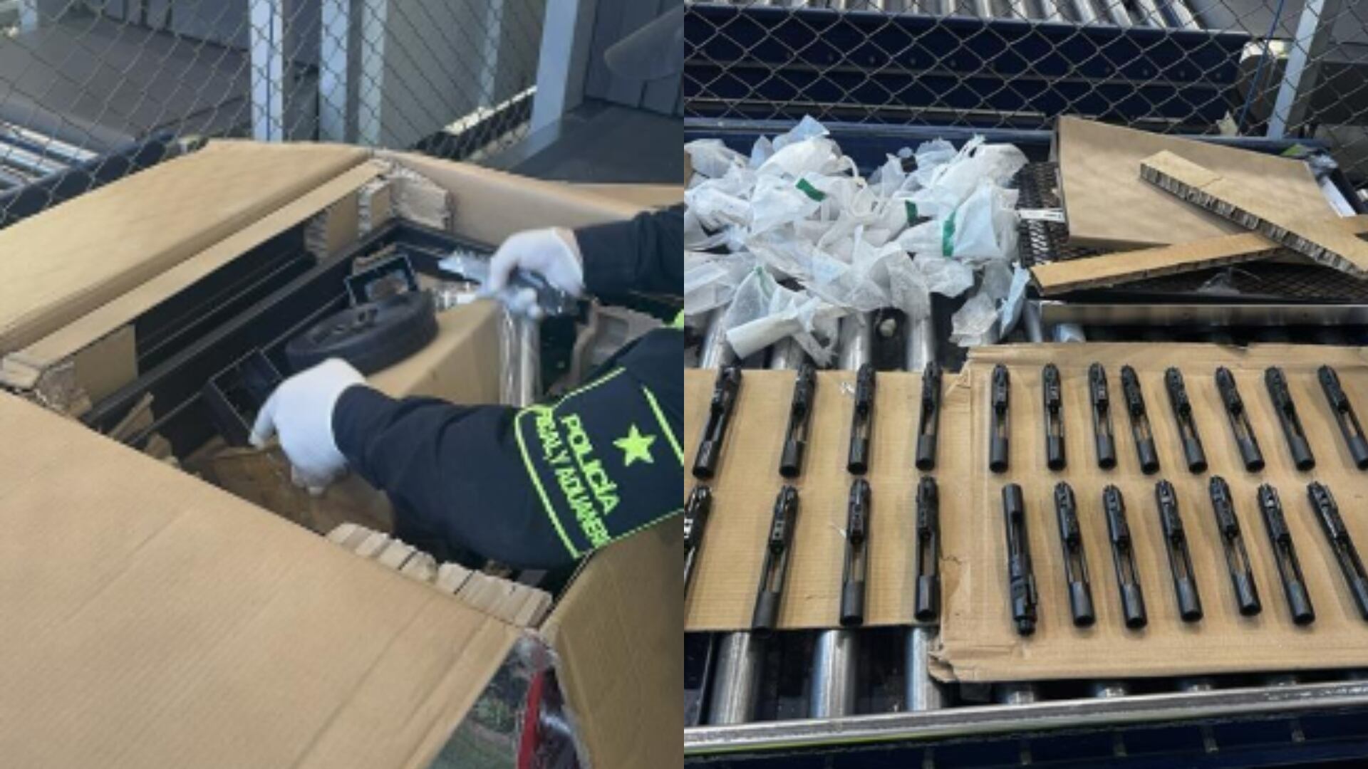 Incautación de armamento ilegal en el Aeropuerto El Dorado.