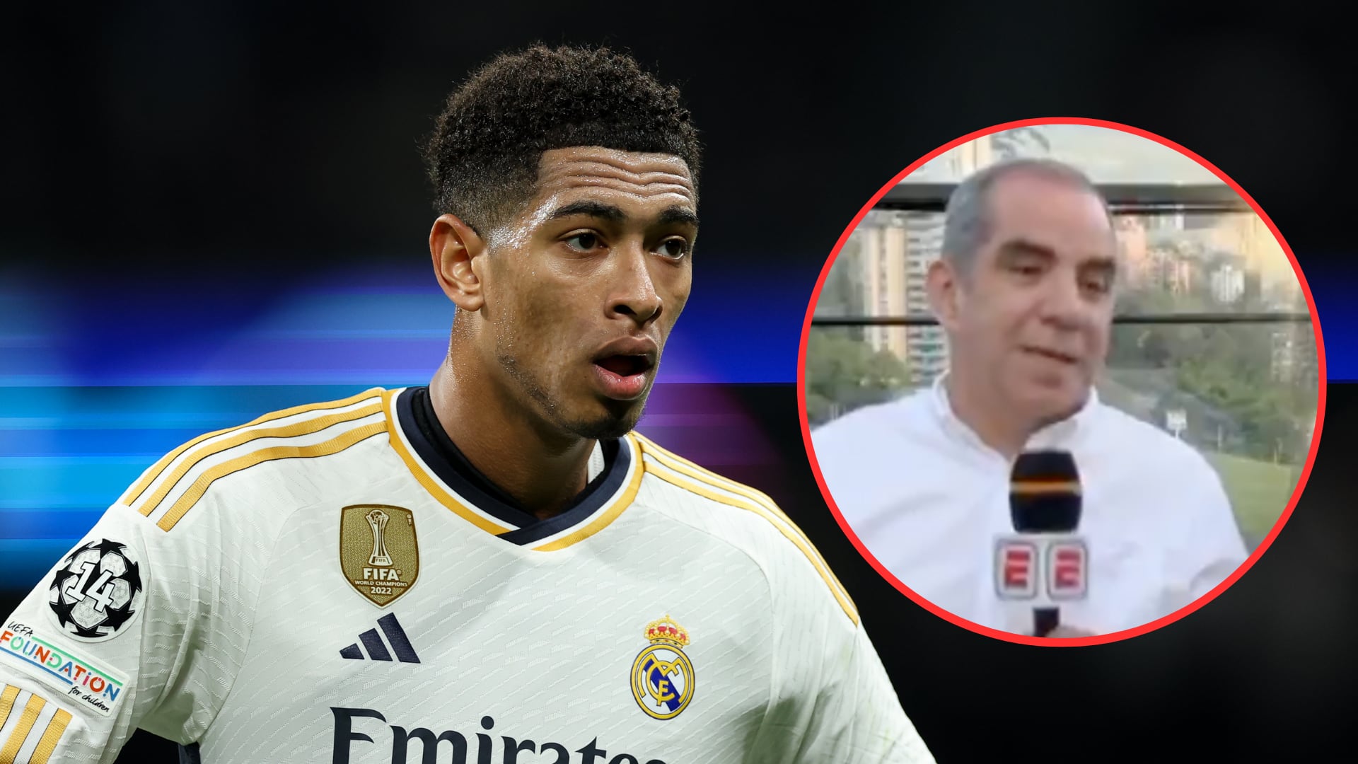 Periodista colombiano quedó en ridículo por culpa de la mamá de Jude Bellingham