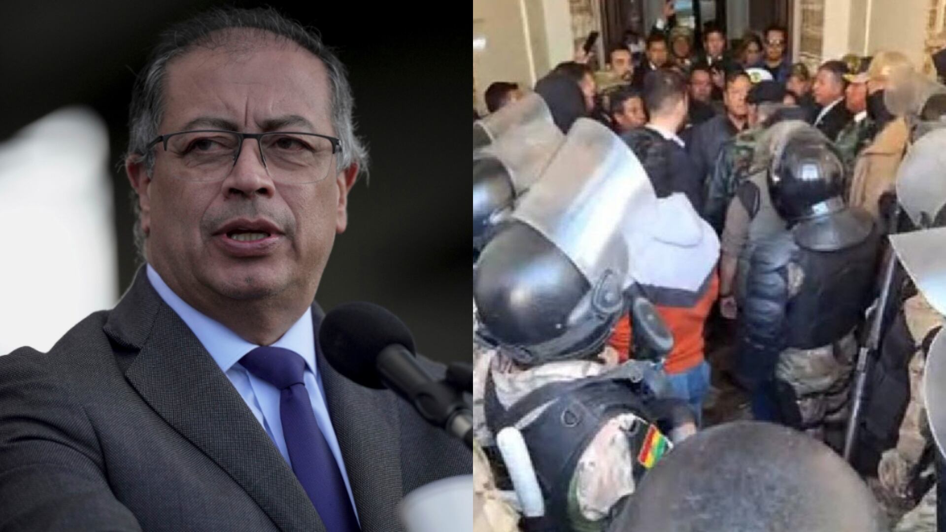 El presidente Gustavo Petro rechazó el golpe de Estado en Bolivia.