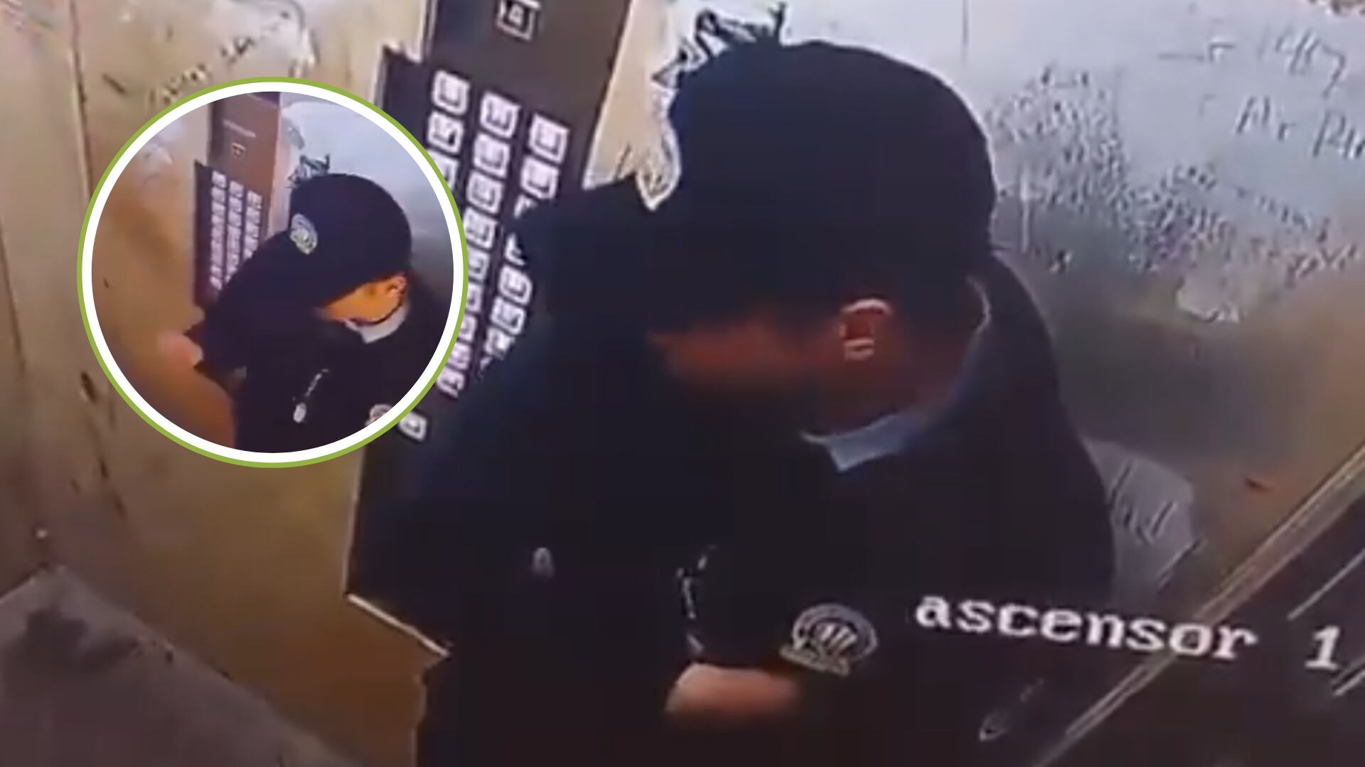 Guarda de seguridad asegura haber hablado con un hombre en un ascensor, pero cuando revisó las cámaras de seguridad se dio cuenta que estaba solo