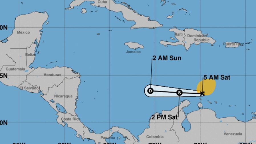 Paso de la tormenta tropical Bret, en La Guajira.