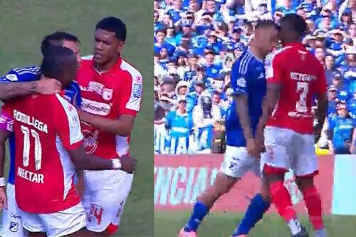 Millonarios quedó con dos sancionados tras el partido ante Santa Fe