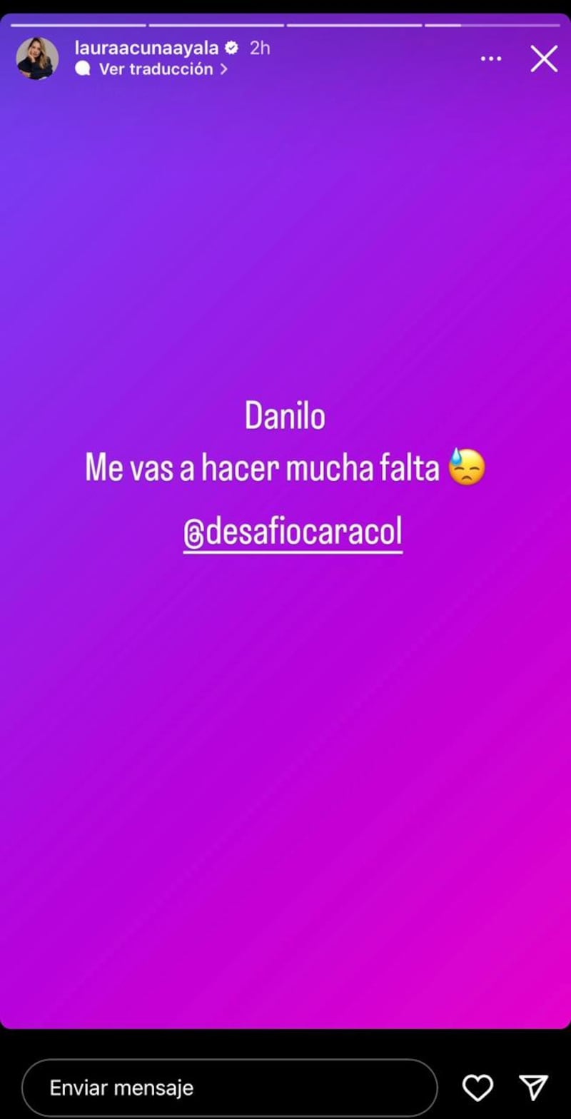 Laura Acuña mostró el cariño que siente por participantes del 'Desafío XX'