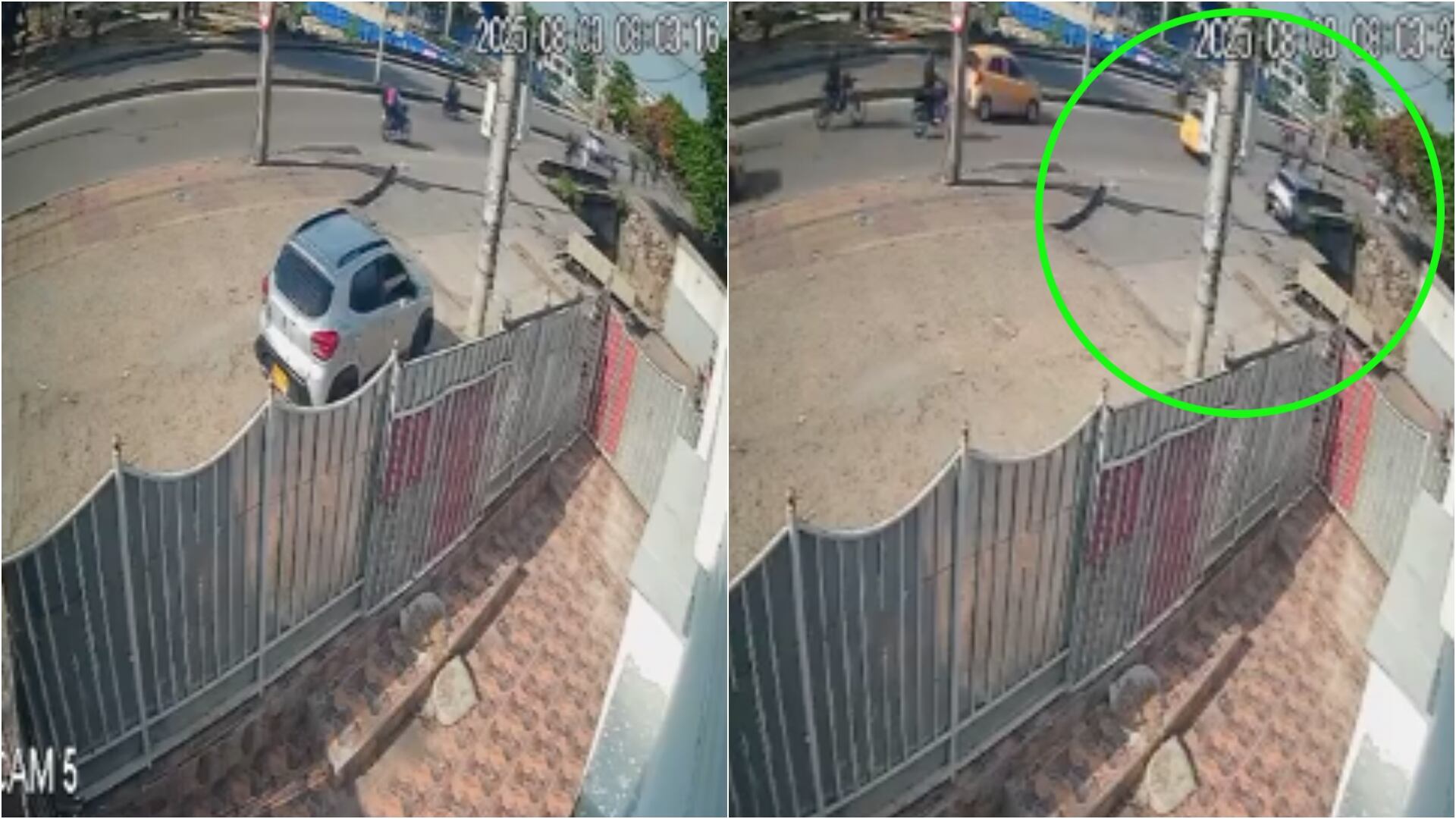 Carro se cayó a un caño en Cartagena (Redes sociales)