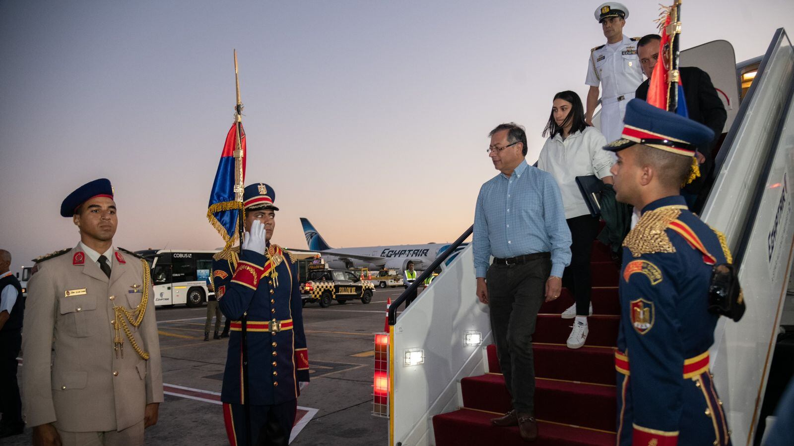 Petro llegó a Egipto para la COP27.